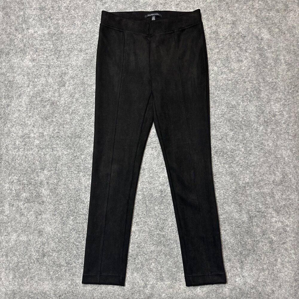 Andrew Marc Women's Velvet Leggings Size S Black‎